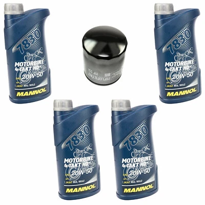 Motoröl Ölfilter HF551 Set 20W50 4 Liter für Moto Guzzi California Sport - Bild 1 von 4