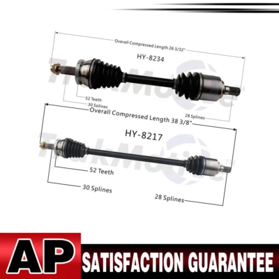 Eje delantero Surtrack CV eje articulado CV para Hyundai Santa Fe V6 2013-15 3,3 L tracción delantera Foto 1 de 4