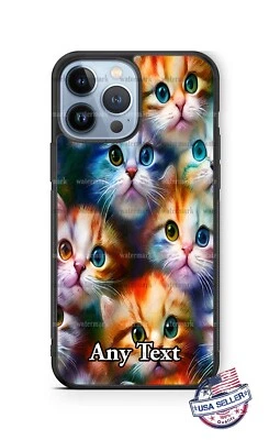 Bonito bebê gato colagem capa telefone personalizada para iPhone 14 Samsung s23 Google - Imagem 1 de 4