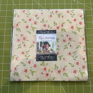 Moda Fabric - Figs And Shirtings By Fig Tree And Co - 10" Square Layer Cake - Picture 1 of 3