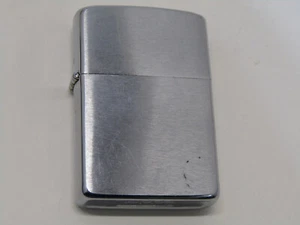 OLD POCKET ZIPPO LIGHTER USED CHROME ADVERTISING - Picture 1 of 3