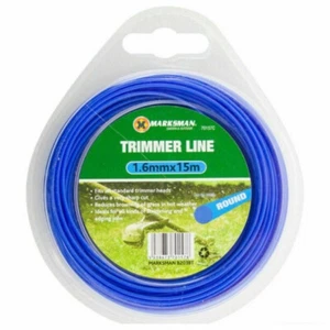 Línea Estrimadora de Nailon, Cable 1,6 mm x 15 M Se adapta a la Recortadora de Hierba Universal - Imagen 1 de 2