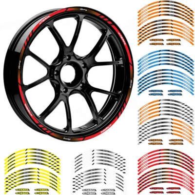 17" Wheel Rim Stripes Tape Stickers For HONDA CBR 1000RR 600RR 900RR 929RR 954RR - Изображение 1 из 4