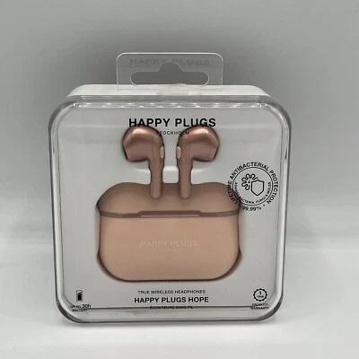 ¡Nuevo precintado! Auriculares intrauditivos verdaderamente inalámbricos Happy Plugs Hope - oro rosa sellado Foto 1 de 2