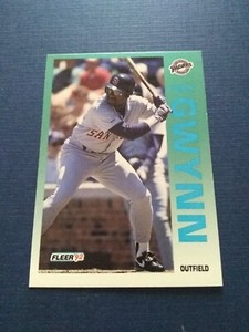 1992 Fleer Baseball Tony Gwynn #605 HOF Set Break NM-MT