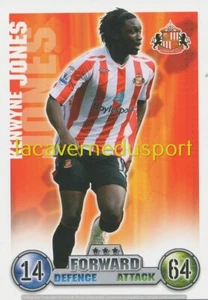 71 KENWYNE JONES SUNDERLAND AFC TOPPS PREMIER LEAGUE 2007 2008 MATCH ATTAX EXTRA - Picture 1 of 1
