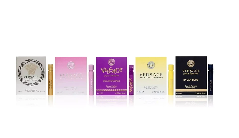 Lote de 5 muestras de fragancias para mujer Versace Foto 1 de 1