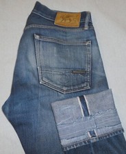 Pre-Owned Indigofera Men's Selvedge Redline Slim Fit Distressed Jeans 31x32