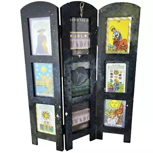 Sole celeste stelle streghe dark hippie gotico dea incorniciata arte dipinta a mano rovere - Foto 1 di 12