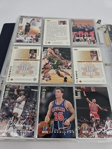 1994-95 UD Collector's NBA Baloncesto Plata Firma INSERTOS - Elige tu tarjeta - Imagen 1 de 5