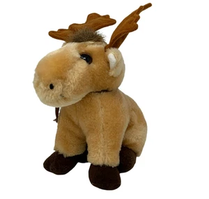 Peluche RUSS Mocha Moose Vintage Luv Pets 6" #2570 Marrón Arco Peluche - Imagen 1 de 5