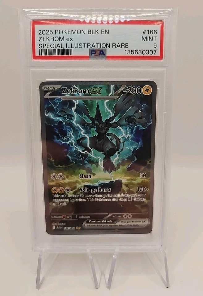 Zekrom EX SIR 166/086 PSA Mint 9  Black Bolt Pokemon TCG - Image 1 of 1