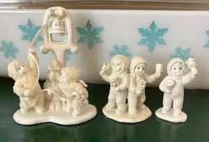 Lot Snowbabies Miniaturen Figuren Zinn Ring The Bell It’s Christmas Chime In - Bild 1 von 12