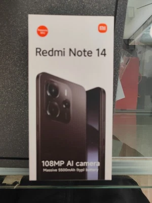 Cellulare Smartphone Xiaomi Redmi Note 14 4G 6,67" 6+128GB Dual Sim NERO - Immagine 1 di 4