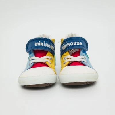 Miki House Niños Zapatos de caña alta JP 15 EE. UU. 7 Colores Bloque Lona Tenis Japón Foto 1 de 4
