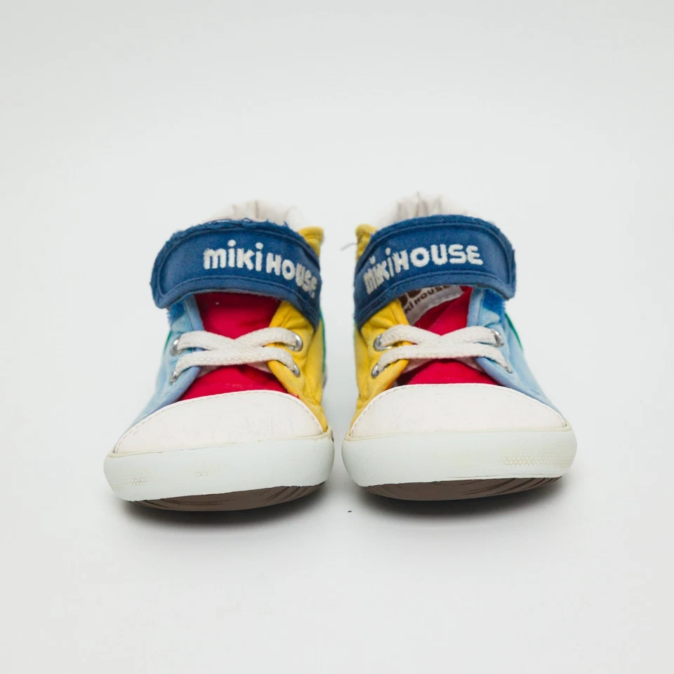 Miki House Niños Zapatos de caña alta JP 15 EE. UU. 7 Colores Bloque Lona Tenis Japón Foto 1 de 4
