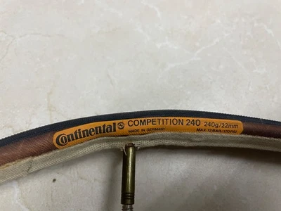 2 Stück CONTINENTAL Competition Schlauchreifen  22mm Tubular retro vintage braun - Bild 1 von 3