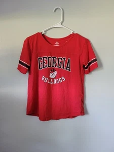 Camiseta roja de fútbol americano universitario de manga corta para mujer Georgia Bulldogs XS - Imagen 1 de 5