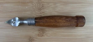 Edlund Co Inc Bottle Can Opener Punch Wood Handle Vintage Burlington VT USA - Picture 1 of 6