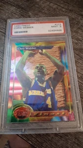 1993 Topps Finest Chris Webber Rookie #212 RC - PSA 9 MINT - Picture 1 of 4