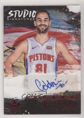 2018-19 Panini Court Kings Studio Signatures Ruby /99 Jose Calderon #ST-JCD Auto - Image 1 of 2