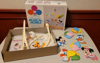 Vintage 1984 Dolly Disney Babies Musical Mobile No. 641 - Great Condition - Image 1 of 4