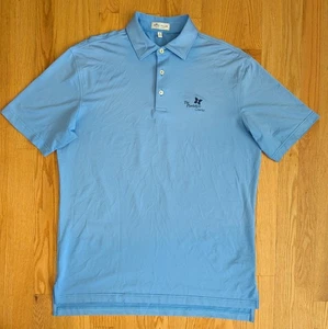 Peter Millar Crown Poloshirt Herren M Kapalua The Plantation Course Logo blau - Bild 1 von 8