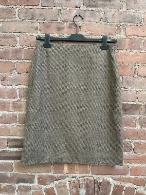 Vintage Calvin Klein Collection Women’s Skirt, Sz 12 US Wool/Cashmere Italy - Imagem 1 de 4