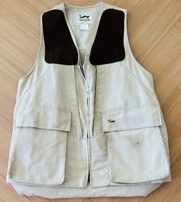 Duxbak Mens Zip Up Brown Vest Hunting Hiking Camping Fishing Outdoors Field Sz M - Image 1 of 4