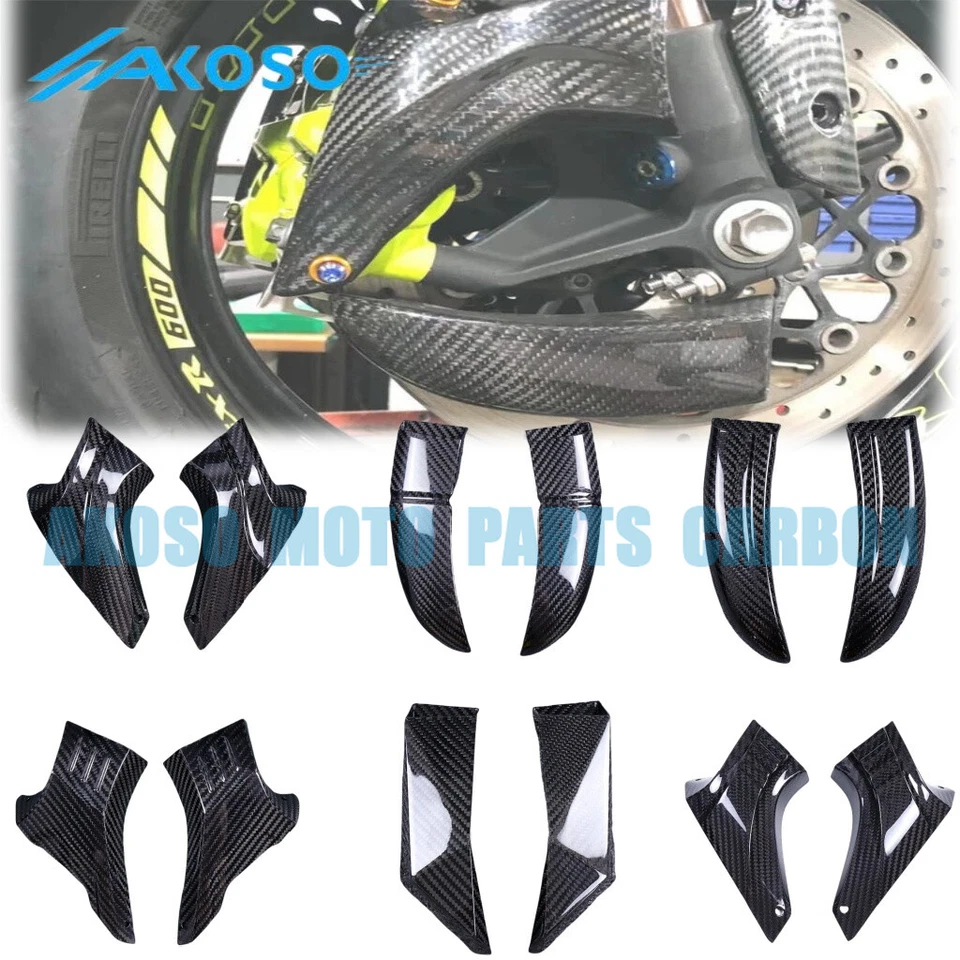 Pinza de freno de fibra de carbono enfriador de conducto de aire ajuste universal Yamaha Honda Foto 1 de 4
