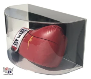 Curved Acrylic Wall Mount Horizontal Boxing Glove Display Case Full Size - Bild 1 von 6