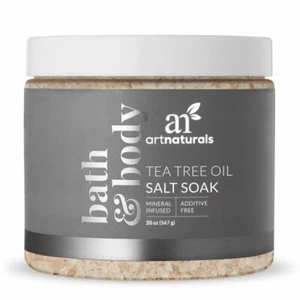 4 Bath & Body Artnaturals Feet Salt Soak Tea Tree Oil Mineral Infused Each 20 oz - Picture 1 of 1