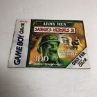 Army Men Sarge's Heroes 2 Instruction Booklet ONLY! (Game Boy Color, GBC) Manual