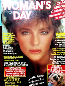 1984 Womans Day Magazine Jacqueline Bisset~Danny La Rue~Yoko Ono~Robert Mitchum - Picture 1 of 10