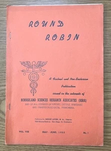 Round Robin. "Borderland Sciences Research Associates" No. 1 Vol. VIII. 1952 - Picture 1 of 4