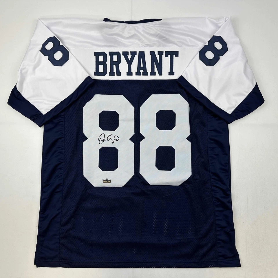 Camiseta deportiva para hombre XL autografiada facsímil Dez Bryant Dallas Día de Acción de Gracias Foto 1 de 4