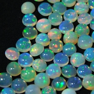 Natürlicher Äthiopischer Opal Rund Cabochon Lose Kalibriert Edelstein 3mm-6mm - Bild 1 von 2