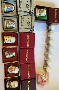15x CAVERSWALL ENGLAND MIXED COLLECTION THIMBLES W. R Tipton / Mother / G. Daugh - Picture 1 of 24