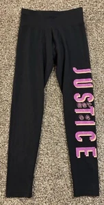Justice Girl's Black Leggings. Size: L (12-14). - Picture 1 of 12