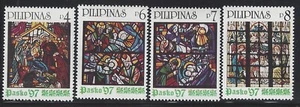 Philippines #Mi2841-Mi2844 MNH 1997 Christmas Stained-Glass Windows [2499-2502] - Picture 1 of 1