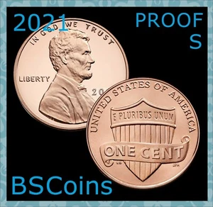 2021 S Lincoln PROOF Shield Cent Gem Deep Cameo - In Stock - Ship TODAY!! - Picture 1 of 3
