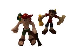 Lot of 2 KidKraft Pirate Bendable/Poseable Figures