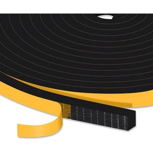 Dichtungsband Tür Fenster Selbstklebend 10m Schwarz Schaumstoff, Neopren - Bild 1 von 2
