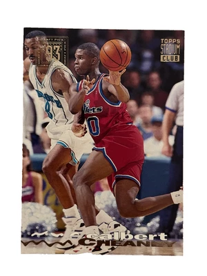 Excellent: Vintage 1993-94 Stadium Club Calbert Cheaney Washington Bullets Card - Image 1 of 2