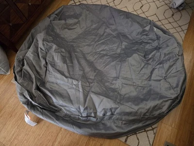 Nova Bolsa de Feijão Removível Big Joe XXL Capa Pelúcia Cinza Nunca Usada - Imagem 1 de 3