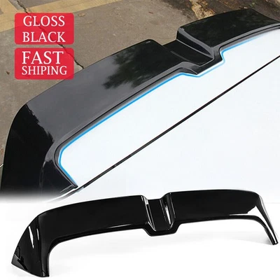 Gloss Black For 15-20 VW GTI R MK7 MK7.5 Oettinger Style Rear Roof Spoiler Wing - Image 1 of 4