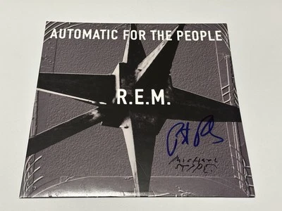 Michael Stipe Peter Signed REM Vinyl R.E.M. Automatic Buy1get150%off limited - Image 1 of 2