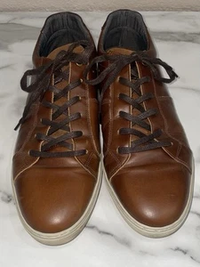 Bull Boxer Men's Leather Shoes Sneakers "Thyeo" Brown Lace Up Size 12 - Picture 1 of 8