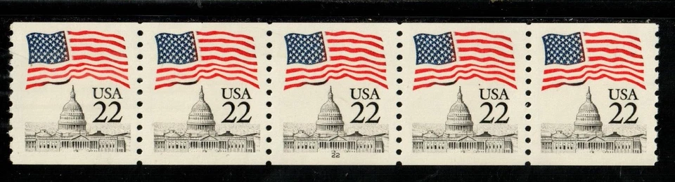 Scott 2115 22¢ Flag over Capitol  P#22 MNH Free shipping in the USA - Image 1 of 1