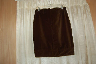 Carolina Herrera Mujer Falda Verde Oscuro Terciopelo Talla 6 Paquetes con Cremallera  Foto 1 de 4